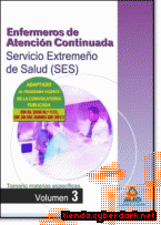 Portada de ENFERMEROS DE ATENCIÓN CONTINUADA DEL SERVICIO EXTREMEÑO DE SALUD (SES). TEMARIO DE MATERIAS ESPECÍFICAS VOLUMEN III - EBOOK