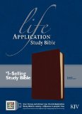 Portada de KING JAMES VERSION LIFE APPLICATION STUDY BIBLE BONDED LEATHER BURGUNDY