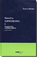 Portada de DERECHO ADMINISTRATIVO, II, 20ª ED: ORGANIZACION Y EMPLEO PUBLICO