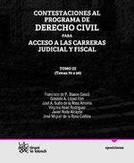 Portada de CONTESTACIONES AL PROGRAMA DE DERECHO CIVIL TOMO III PARA ACCESO A LAS CARRERAS JUDICIAL Y FISCAL