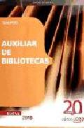 Portada de AUXILIAR DE BIBLIOTECAS. TEMARIO