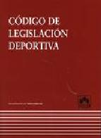 Portada de CODIGO DE LEGISLACION DEPORTIVA