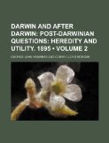 Portada de DARWIN AND AFTER DARWIN (VOLUME 2); POST