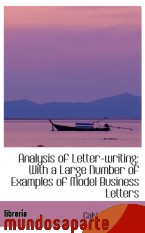 Portada de ANALYSIS OF LETTER-WRITING: WITH A LARGE NUMBER OF EXAMPLES OF MODEL BUSINESS LETTERS