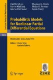 Portada de PROBABILISTIC MODELS FOR NONLINEAR PARTIAL DIFFERENTIAL EQUATIONS