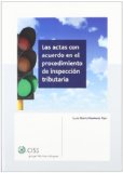 Portada de LAS ACTAS CON ACUERDO EN EL PROCEDIMIENTO DE INSPECCIÓN TRIBUTARIA