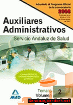 Portada de AUXILIARES ADMINISTRATIVOS DEL SERVICIO ANDALUZ DE SALUD. TEMARIO. VOLUMEN II - EBOOK