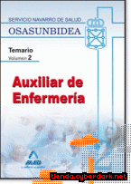 Portada de AUXILIARES DE ENFERMERÍA DEL SERVICIO NAVARRO DE SALUD-OSASUNBIDEA. TEMARIO. VOLUMEN II - EBOOK