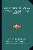 Portada de CONSTITUCION DE LA NACION ARGENTINA (1868)