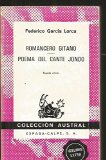 Portada de ROMANCERO GITANO. POEMA DEL CANTEJONDO