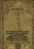 Portada de THE THOUSAND AND ONE NIGHTS: COMMONLY CALLED, IN ENGLAND, THE ARABIAN NIGHTS' ENTERTAINMENTS : A NEW TRANSLATION FROM THE ARABIC, WITH COPIOUS NOTES, VOLUME 2