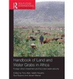 Portada de [( HANDBOOK OF LAND AND WATER GRABS IN AFRICA: FOREIGN DIRECT INVESTMENT AND FOOD AND WATER SECURITY )] [BY: JOHN ANTHONY ALLAN] [OCT-2012]