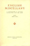 Portada de ENGLISH MISCELLANY. A SYMPOSIUM OF HISTORY LITERATURE AND THE ARTS N. 6
