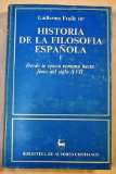 Portada de HISTORIA DE LA FILOSOFÍA ESPAÑOLA. DESDE LA ÉPOCA ROMANA HASTA FINES DEL SIGLO XVII.