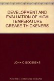 Portada de DEVELOPMENT AND EVALUATION OF HIGH TEMPERATURE GREASE THICKENERS