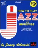 Portada de HOW TO PLAY JAZZ & IMPROVISE, VOL. 1 (BOOK & CD) BY JAMEY AEBERSOLD (2000) PAPERBACK