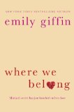 Portada de WHERE WE BELONG BY GIFFIN, EMILY (2013) PAPERBACK