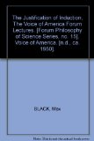 Portada de "THE JUSTIFICATION OF INDUCTION", THE VOICE OF AMERICA FORUM LECTURES. [FORUM PHILOSOPHY OF SCIENCE SERIES, NO. 15]. VOICE OF AMERICA. [N.D., CA. 1950].