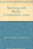 Portada de STARTING WITH HUME. CONTINUUM. 2012.