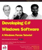Portada de DEVELOPING C# WINDOWS SOFTWARE: A WINDOWS FORMS TUTORIAL BY JASON BELL (2002-07-01)