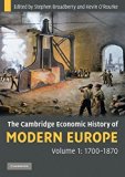 Portada de THE CAMBRIDGE ECONOMIC HISTORY OF MODERN EUROPE (2 VOLUME SET) (2010-07-26)