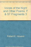 Portada de VOICES OF THE NIGHT AND OTHER POEMS. F & SF FRAGMENTS 3