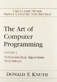 Portada de ART OF COMPUTER PROGRAMMING, VOLUME 2: SEMINUMERICAL ALGORITHMS (3RD EDITION) 3RD EDITION BY KNUTH, DONALD E. (1997) HARDCOVER