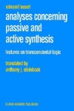 Portada de ANALYSES CONCERNING PASSIVE AND ACTIVE SYNTHESIS. LECTURES ON TRANSCENDENTAL LOGIC