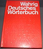 Portada de DEUTSCHES WORTERBUCH DICTIONARY (GERMAN EDITION) BY GERHARD WAHRIG (1990-01-31)