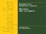 Portada de BLOOD WEDDING (HISPANIC TEXTS) BY FEDERICO GARCIA LORCA (1980) PAPERBACK