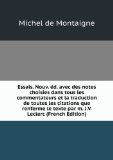 Portada de ESSAIS. NOUV. Ã©D. AVEC DES NOTES CHOISIES DANS TOUS LES COMMENTATEURS ET LA TRADUCTION DE TOUTES LES CITATIONS QUE RENFERME LE TEXTE PAR M. J.V. LECLERC (FRENCH EDITION)