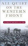 Portada de ALL QUIET ON THE WESTERN FRONT BY ERICH MARIA REMARQUE (1987) MASS MARKET PAPERBACK