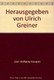 Portada de HERAUSGEGEBEN VON ULRICH GREINER