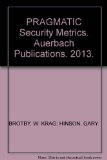 Portada de PRAGMATIC SECURITY METRICS. AUERBACH PUBLICATIONS. 2013.