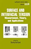 Portada de SURFACE AND INTERFACIAL TENSION: MEASUREMENT, THEORY, AND APPLICATIONS (SURFACTANT SCIENCE) (2004-03-11)