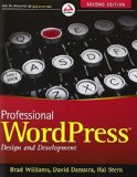 Portada de PROFESSIONAL WORDPRESS: DESIGN AND DEVELOPMENT BY WILLIAMS, BRAD, DAMSTRA, DAVID, STERN, HAL (2013) PAPERBACK