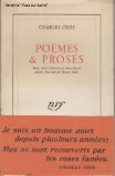 Portada de CHARLES CROS. POÈMES ET PROSES : TEXTES CHOISIS ET PRÉSENTÉS PAR HENRI PARISOT, PRÉCÉDÉS D'UNE ÉTUDE PAR MAURICE SAILLET