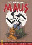 Portada de MAUS : A SURVIVOR'S TALE. I. MY FATHER BLEEDS HISTORY. II. AND HERE MY TROUBLES BEGAN BY SPIEGELMAN, ART PUBLISHED BY PANTHEON (1993) PAPERBACK