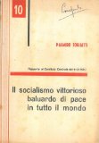 Portada de IL SOCIALISMO VITTORIOSO BALUARDO DI PACE IN TUTTO IL MONDO. RAPPORTO AL COMITATO CENTRALE DEL 9-12-1957.