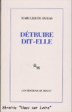 Portada de D&Eacute;TRUIRE DIT-ELLE