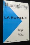 Portada de HUMANISME, 201-202, DÉCEMBRE 1991 : LA RUMEUR