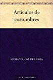 Portada de ARTÍCULOS DE COSTUMBRES