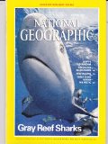 Portada de NATIONAL GEOGRAPHIC 1995 JANUARY. VOL. 187 NO. 1. GRAY REEF SHARKS. DOUBLE MAP SUPPLEMENT: THE NILE