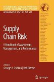 Portada de [SUPPLY CHAIN RISK: A HANDBOOK OF ASSESSMENT, MANAGEMENT, AND PERFORMANCE] (BY: GEORGE ZSIDISIN) [PUBLISHED: NOVEMBER, 2010]