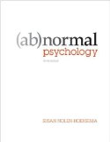 Portada de ABNORMAL PSYCHOLOGY 5TH (FIFTH) EDITION BY NOLEN-HOEKSEMA, SUSAN PUBLISHED BY MCGRAW-HILL HUMANITIES/SOCIAL SCIENCES/LANGUAGES (2010)