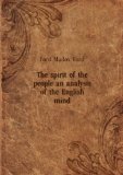 Portada de THE SPIRIT OF THE PEOPLE AN ANALYSIS OF THE ENGLISH MIND. 2