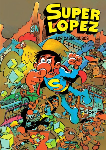 Portada de SUPERLÓPEZ. LOS CABECICUBOS